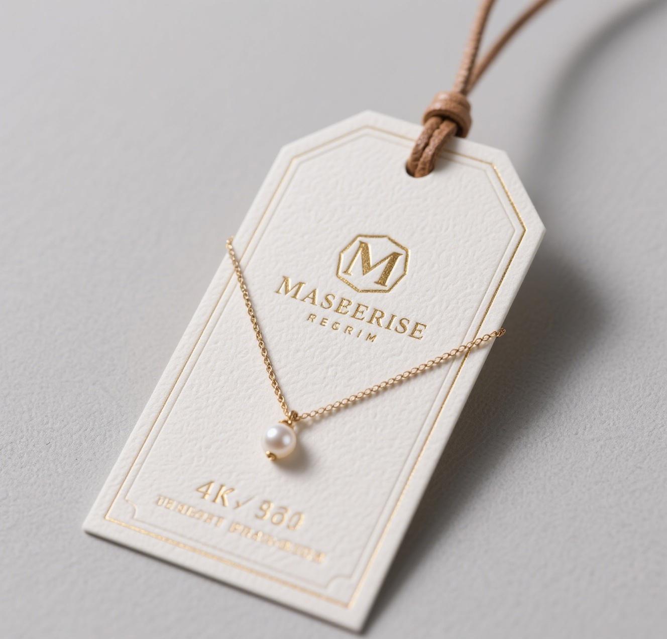  necklace hang tags with premium design